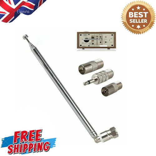 Telescopic dab radio aerial - dab, fm